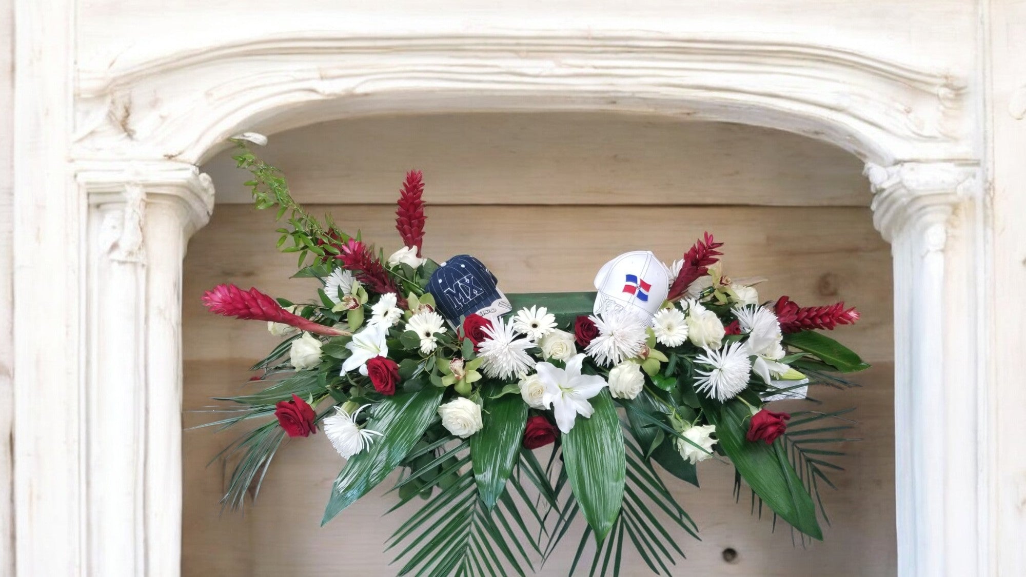 Floral Arrangement for Funeral Urn - Personalized Tribute