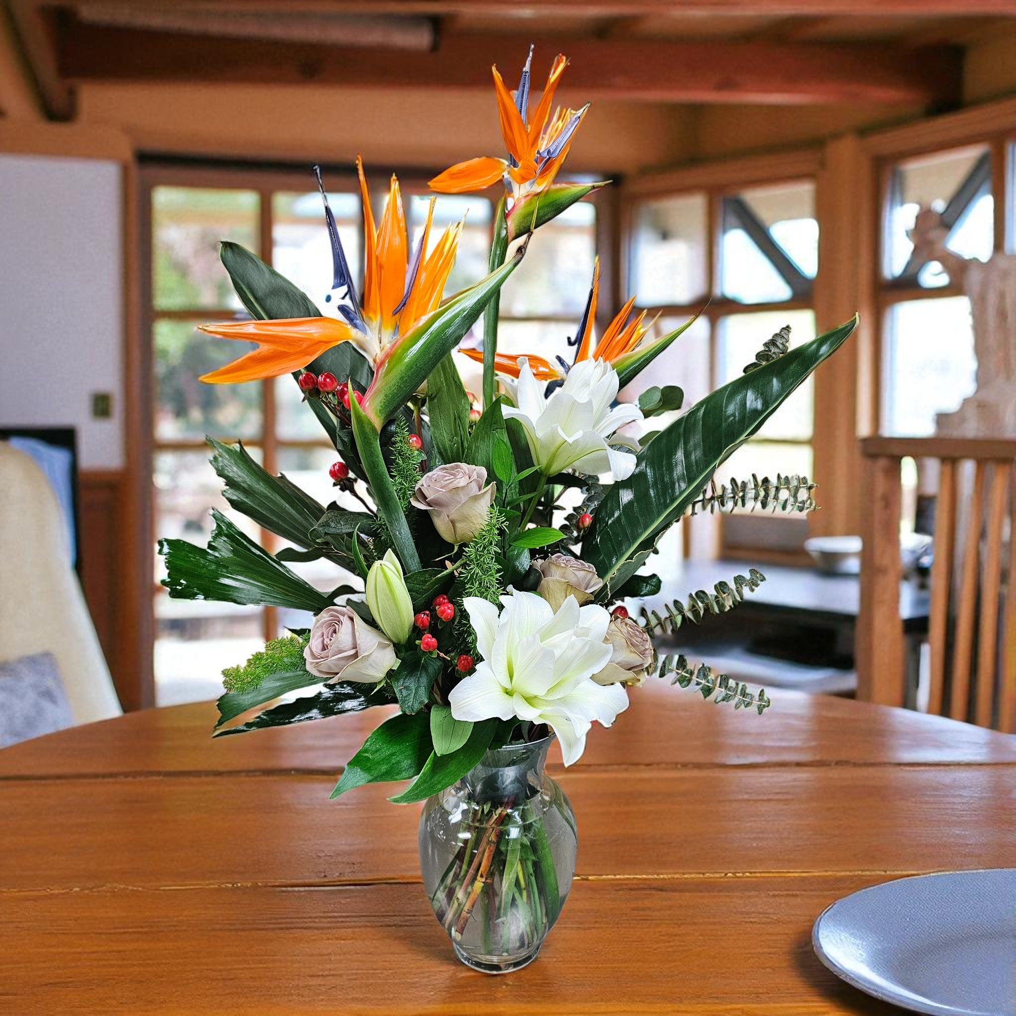 Bouquet Exotique et Raffiné – L’élégance tropicale à la maison