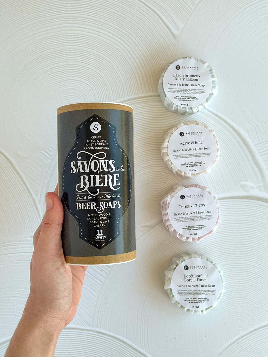 Ensemble de 4 savons à la bière