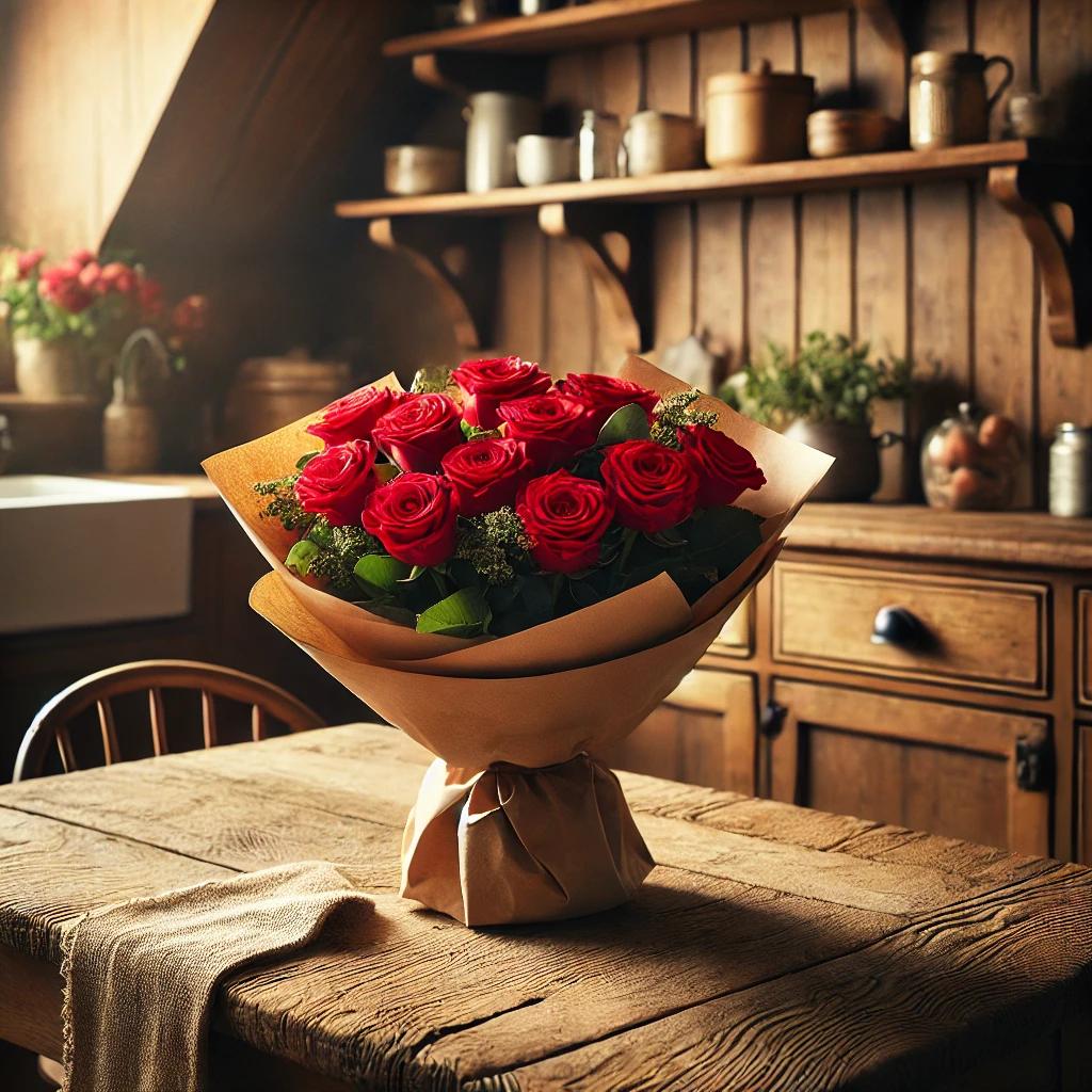 Bouquets de roses rouges