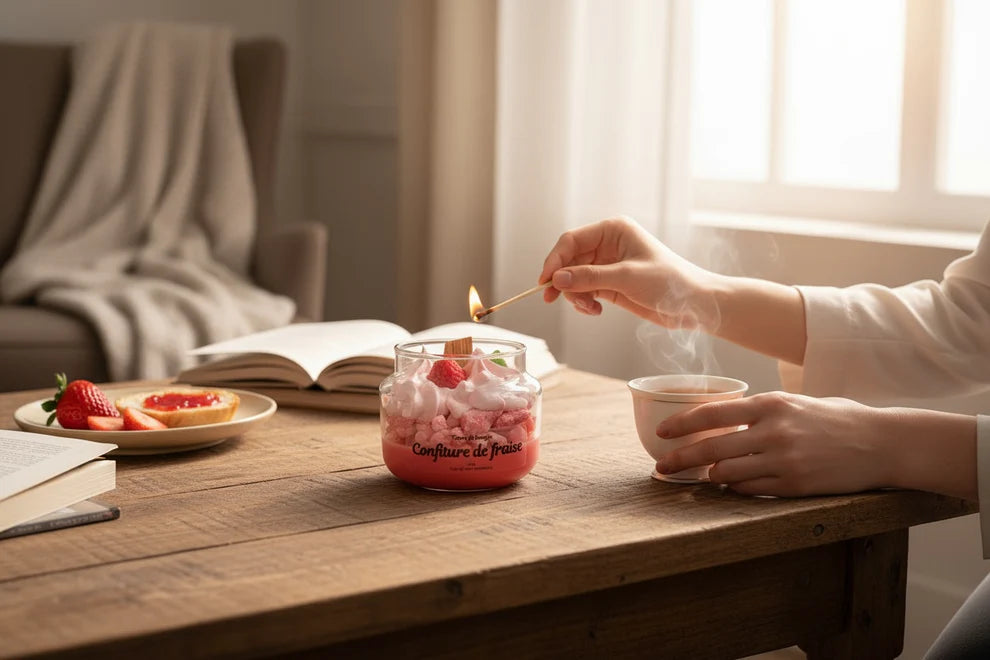Bougie Confiture de Fraise
