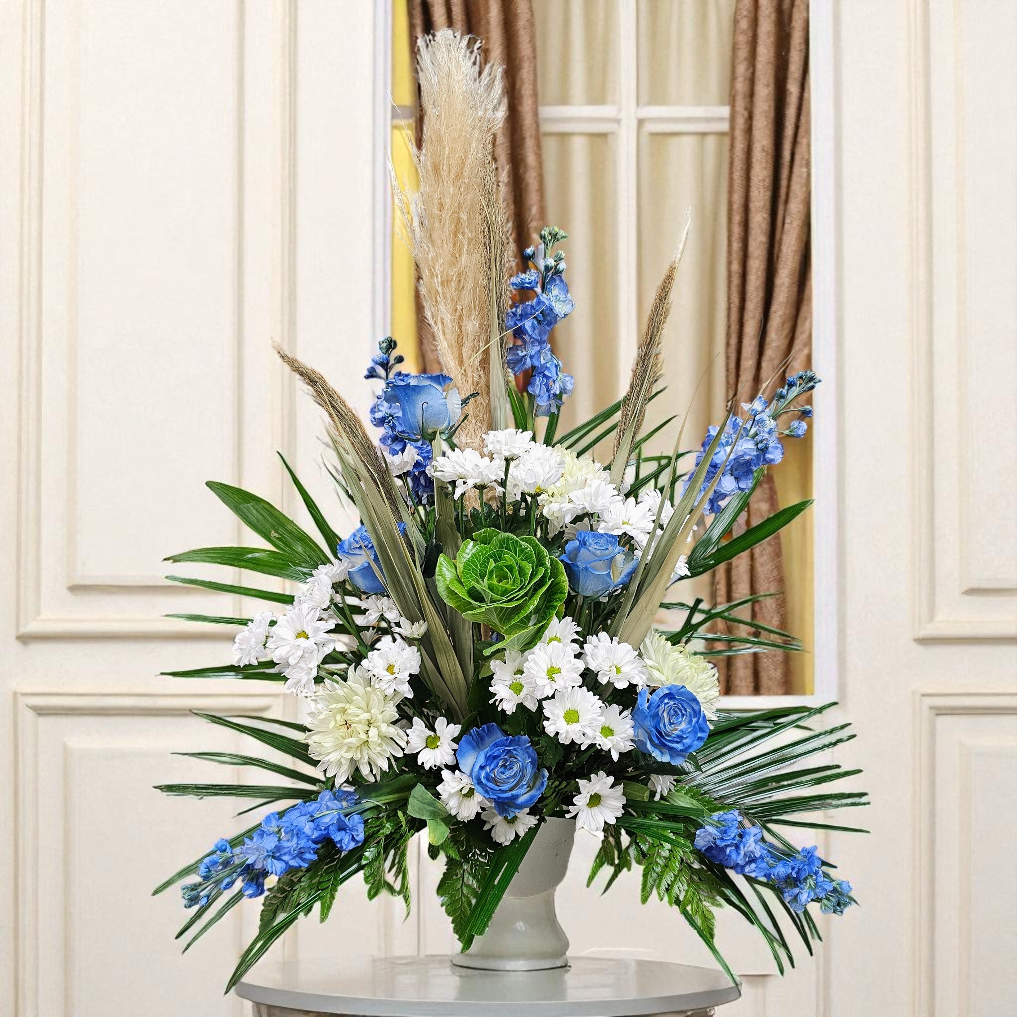 Corbeille Funéraire Sérénité Bleue