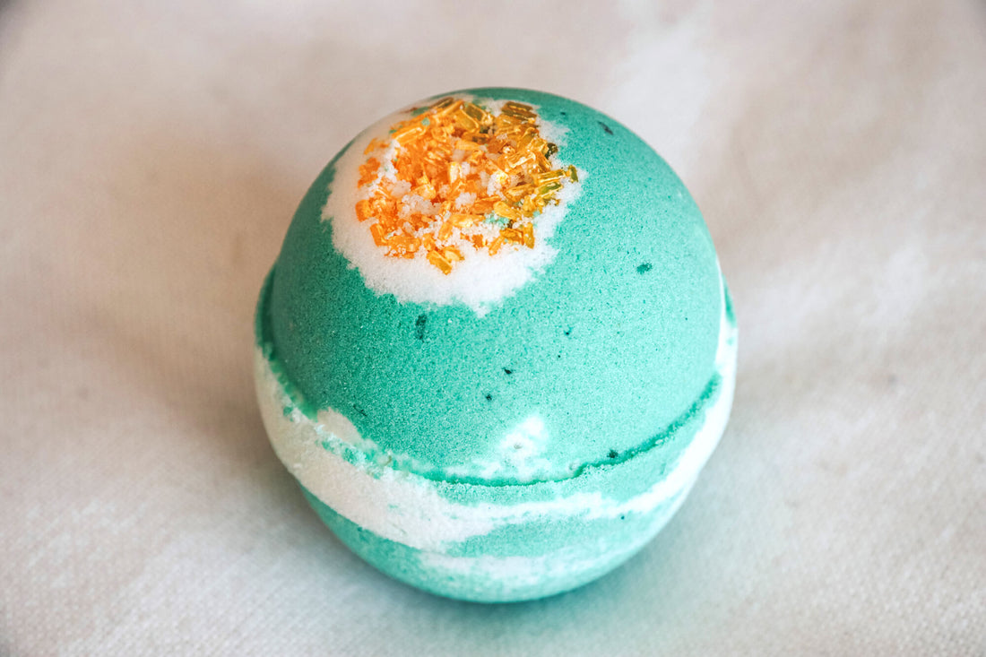 Bombe de bain – Sapin & orange