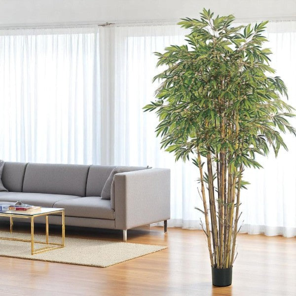 Bambou Artificiel en Pot – 7 pieds