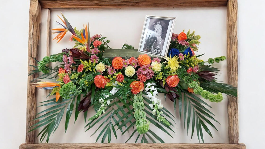Arrangement Floral pour Urne Funéraire et/ou Photo - Célébration de Vie
