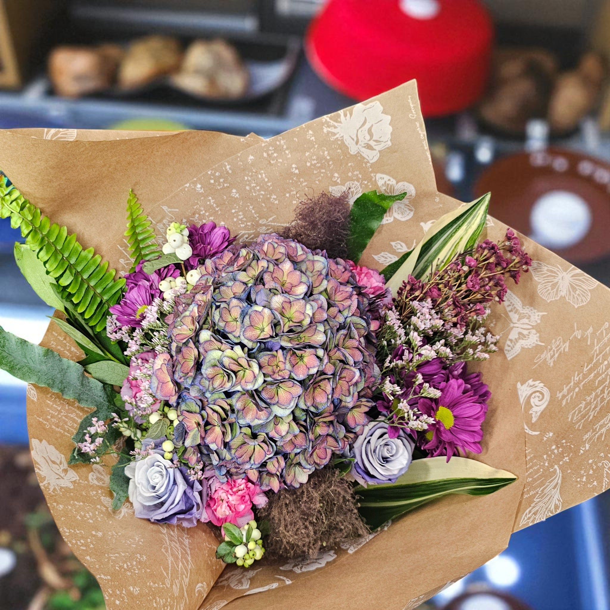 Bouquet Mystique – Élégance en Teintes de Lavande et Mauve