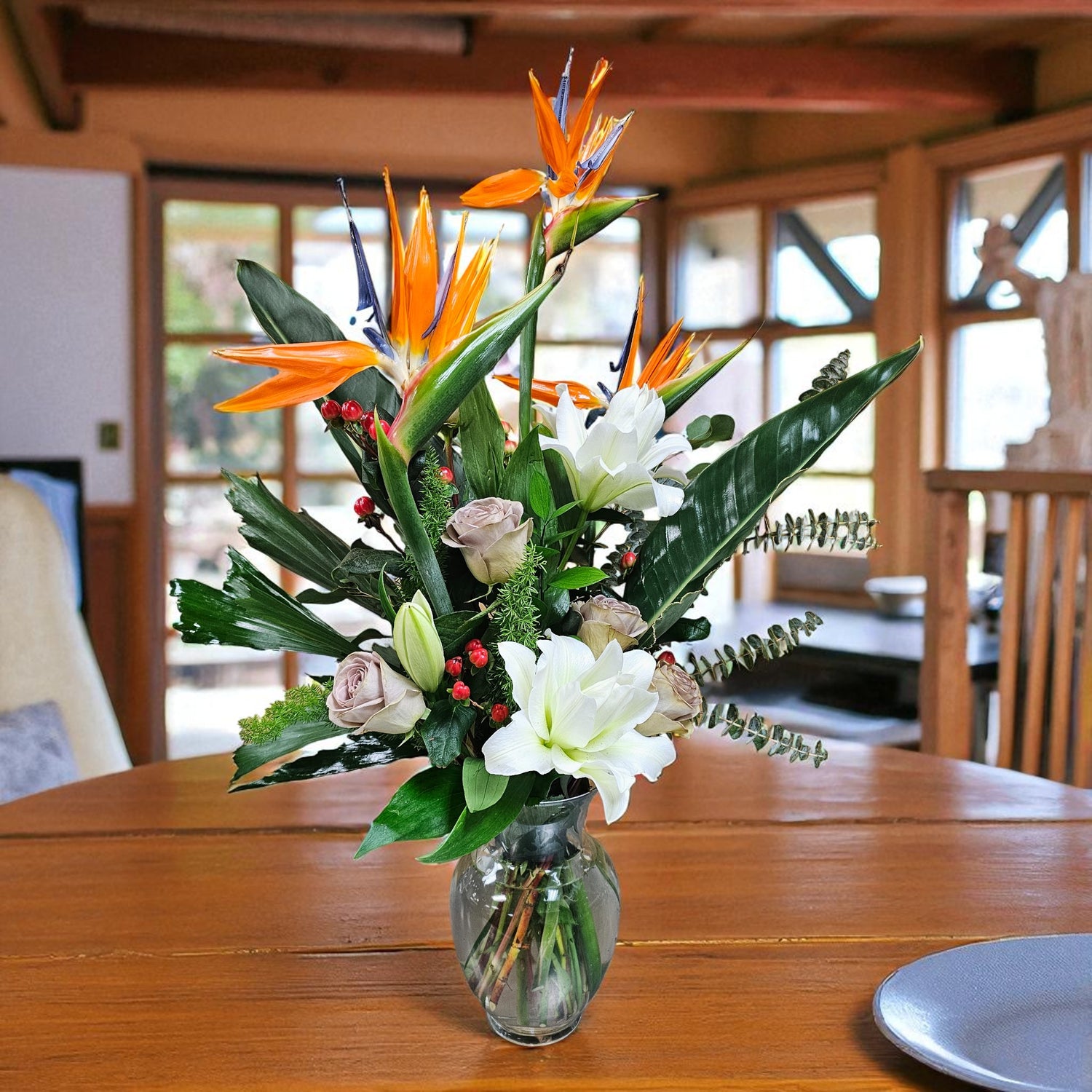 Bouquet Exotique et Raffiné – L’élégance tropicale à la maison