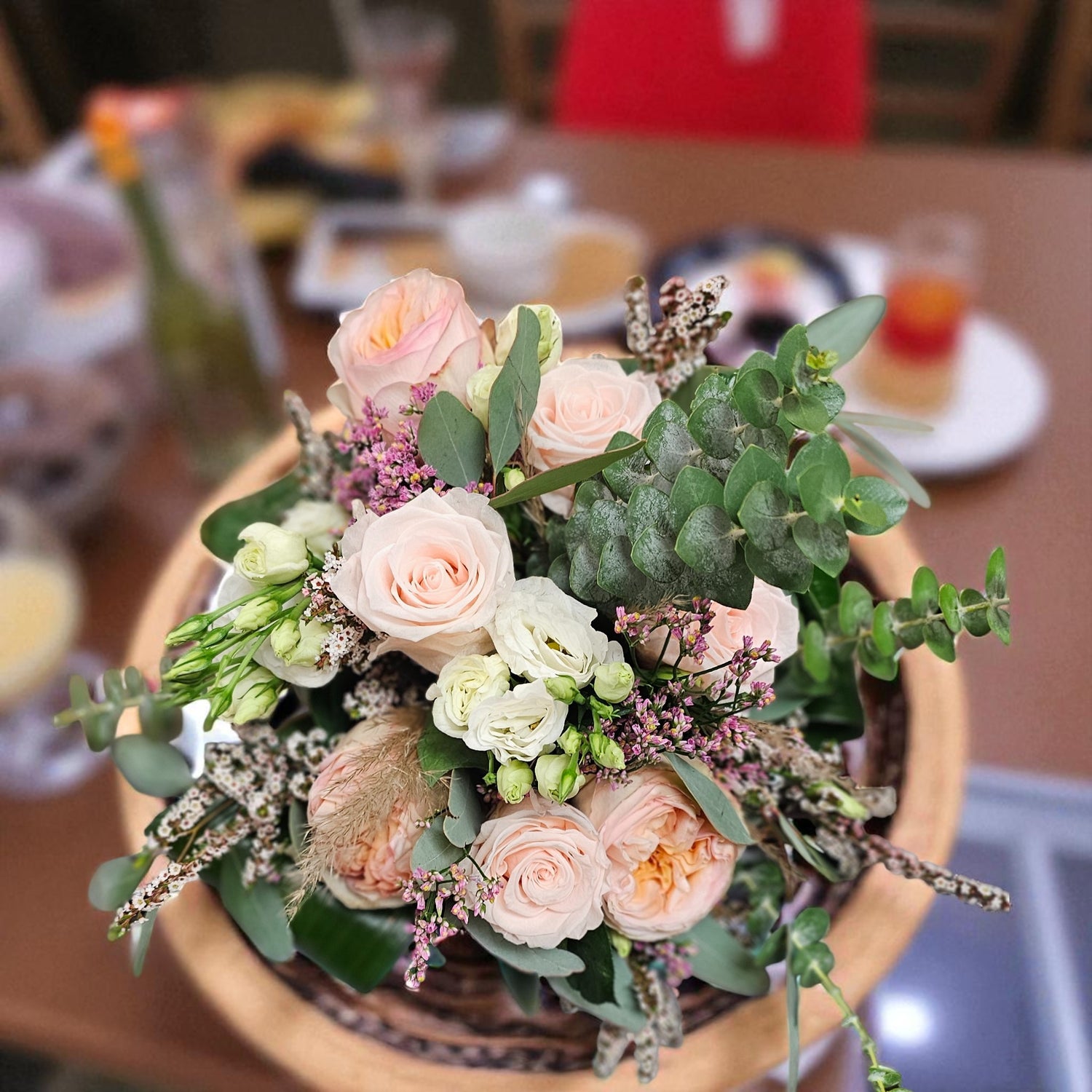 Bouquet Romance Pastel – Douceur et Élégance