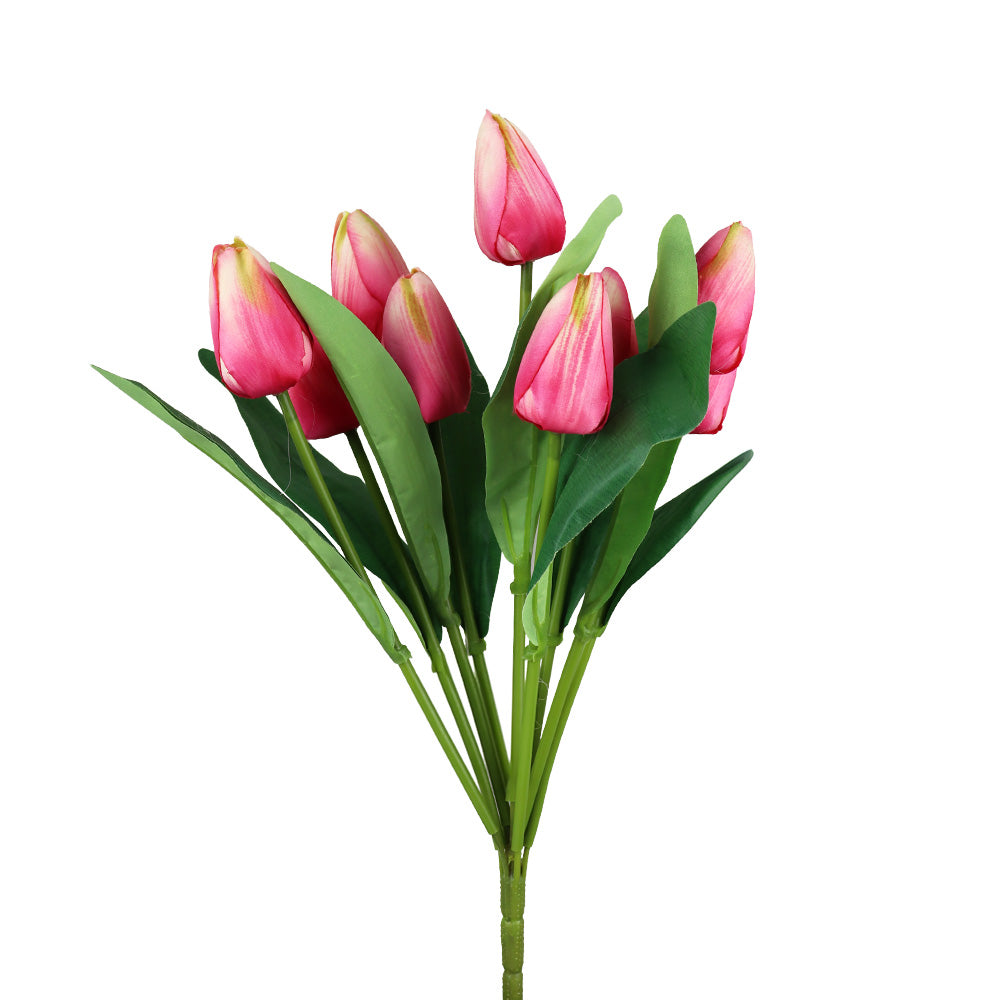 PAQUET DE TULIPES X9, ROSE, 17¼"