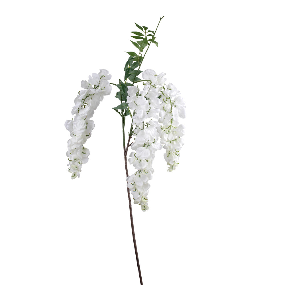 BRANCHE DE GLYCINE, BLANC, 40½"