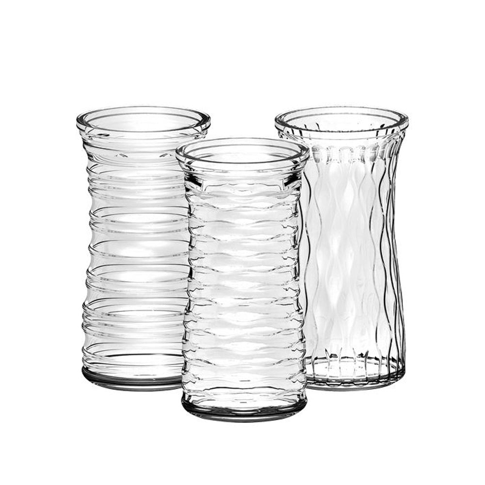 VASES DE VERRE ASSORTIS POUR ROSES