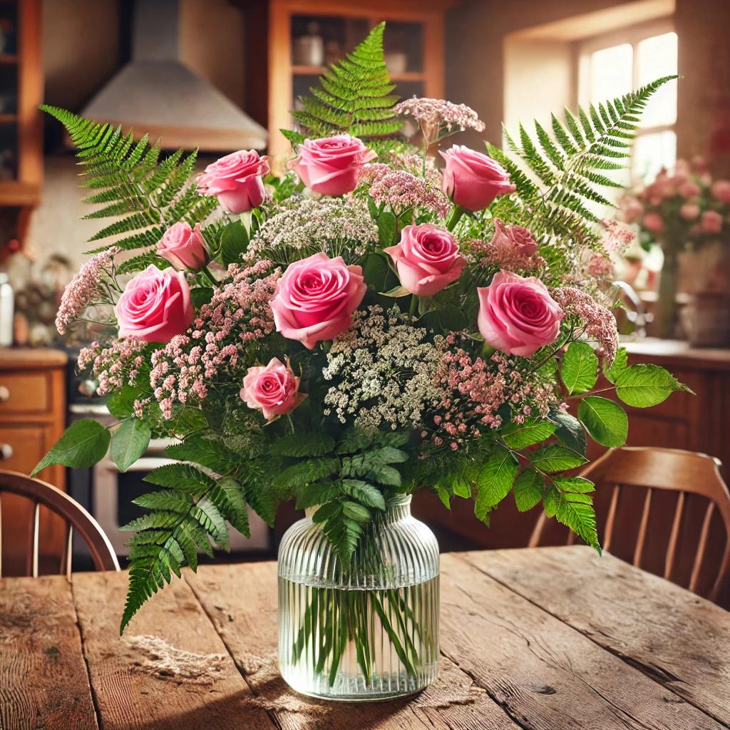 Bouquets de roses roses