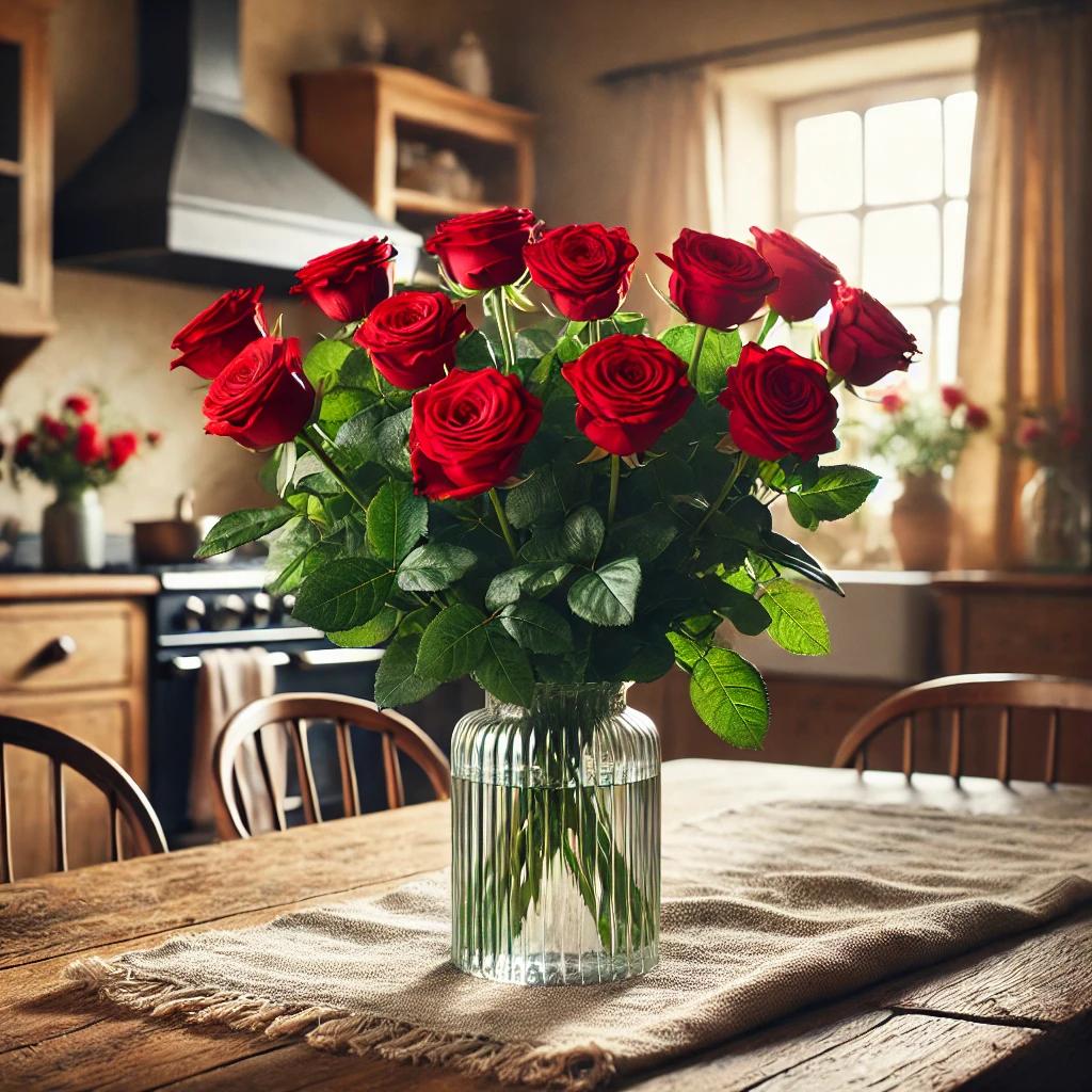Bouquets de roses rouges