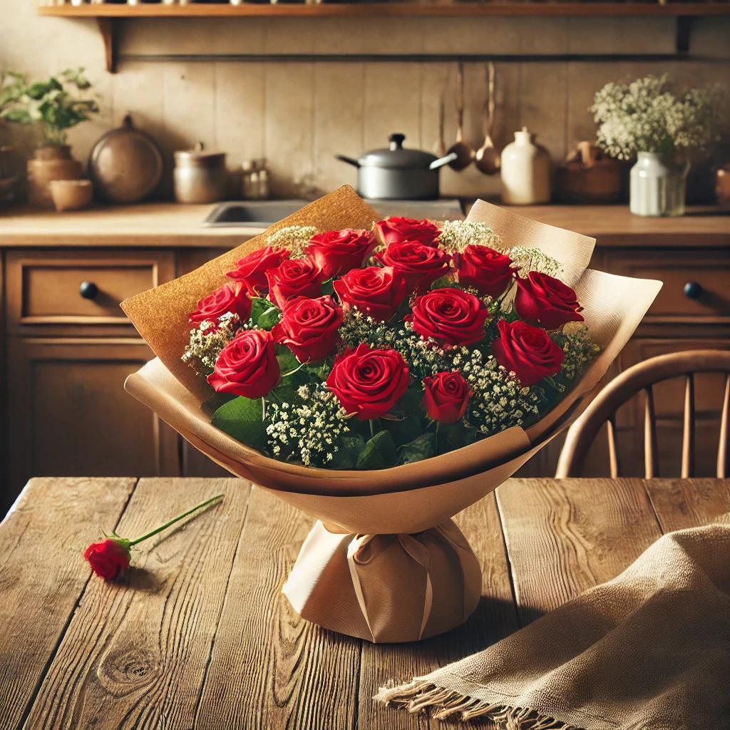 Bouquets de roses rouges