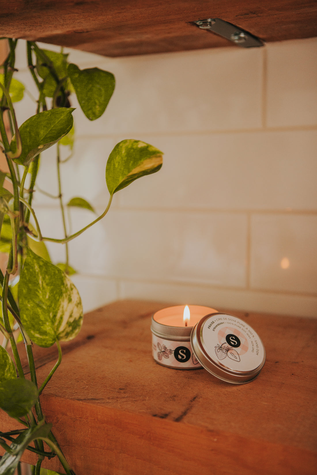 Bougie de soya - Fraise
