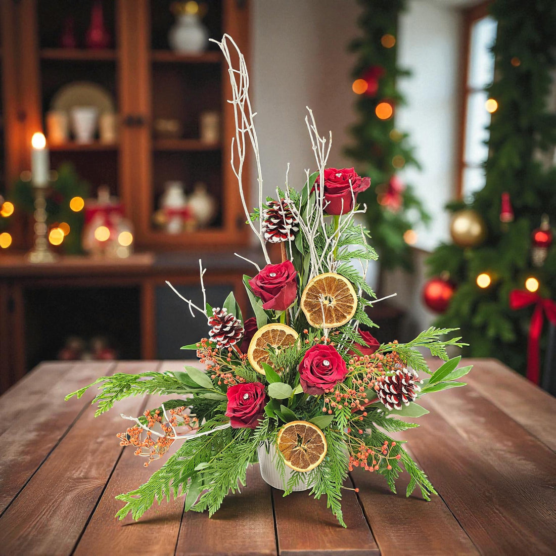 Arrangements floraux de Noël – Magie des Fêtes