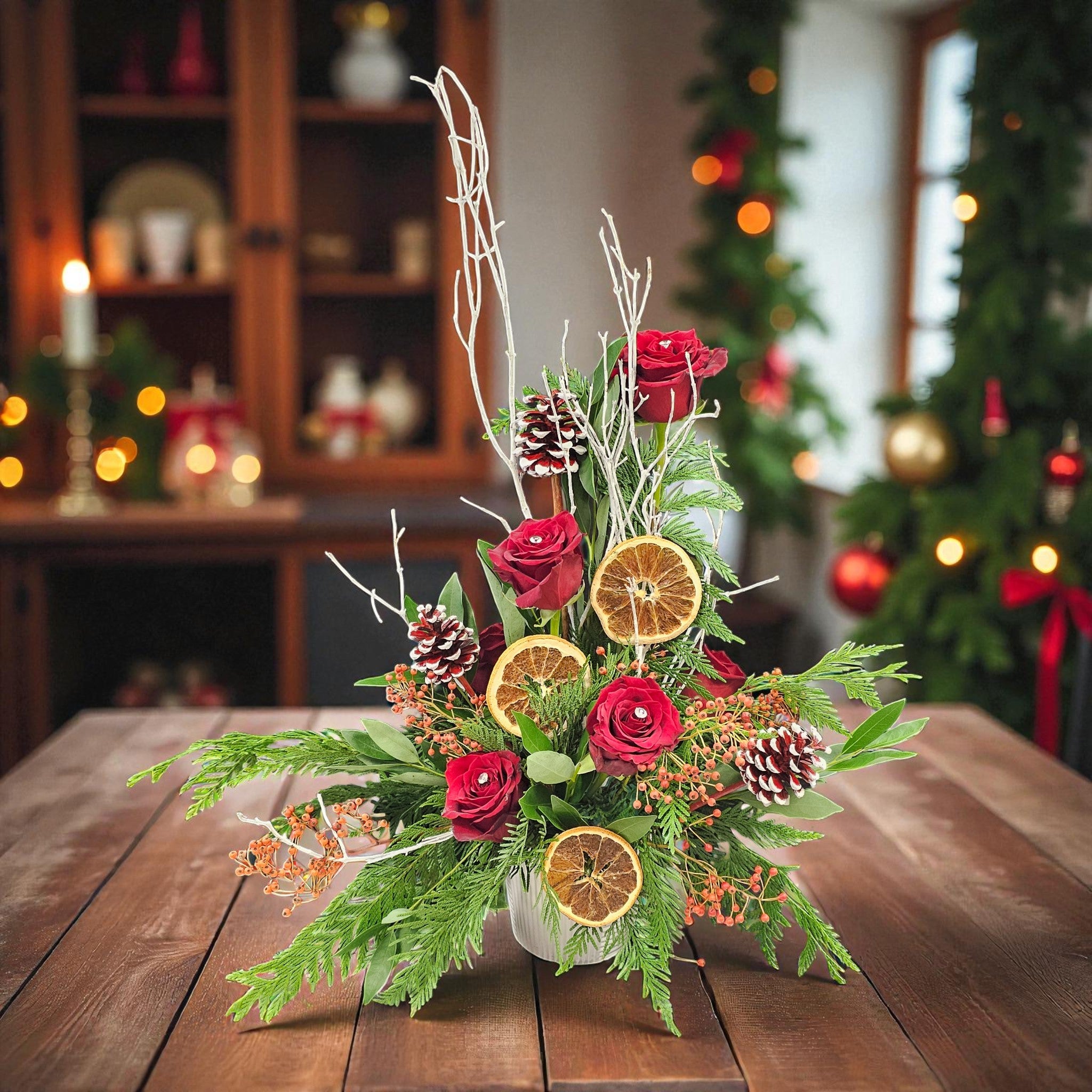 Arrangements floraux de Noël – Magie des Fêtes