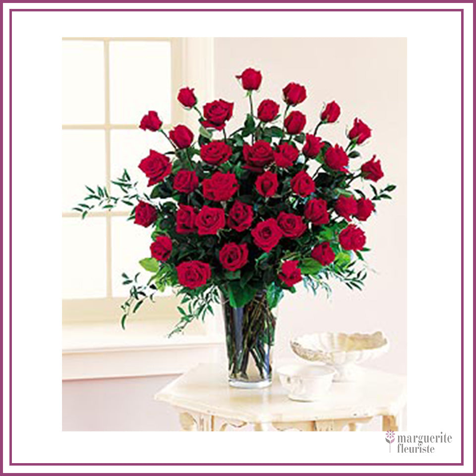 Bouquets de roses rouges