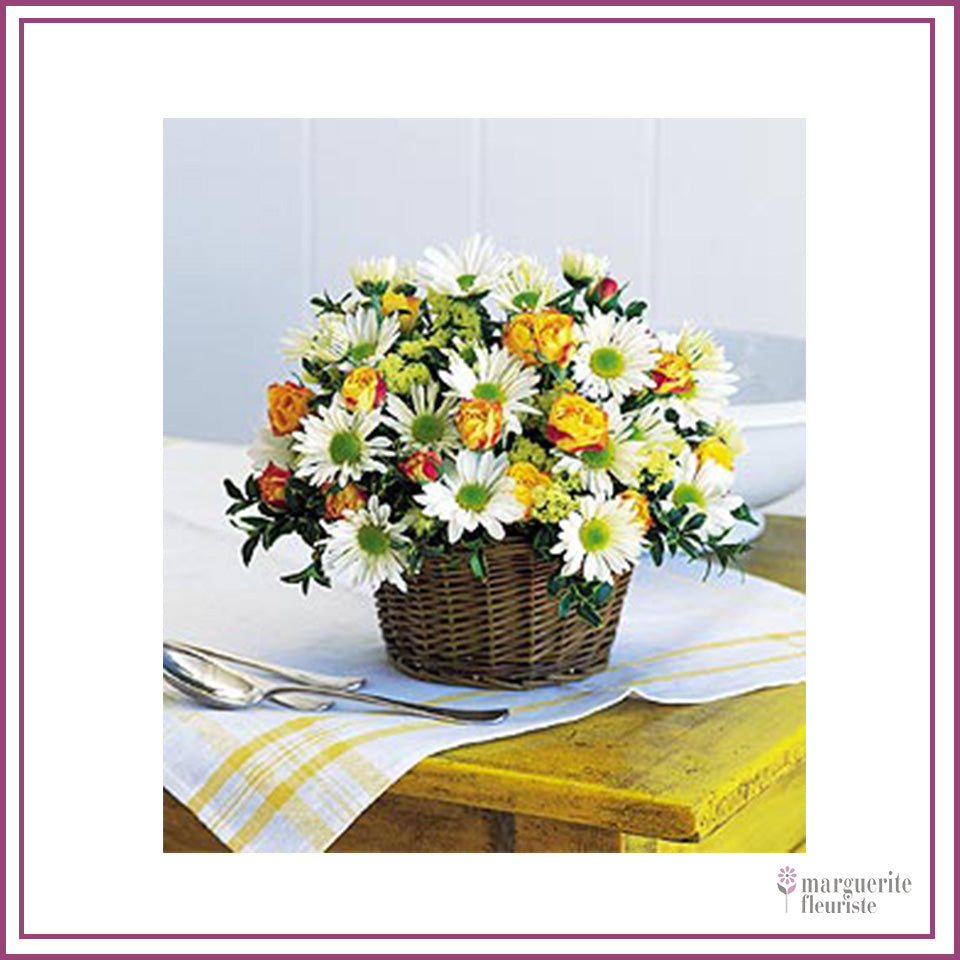 Panier Champêtre Marguerite