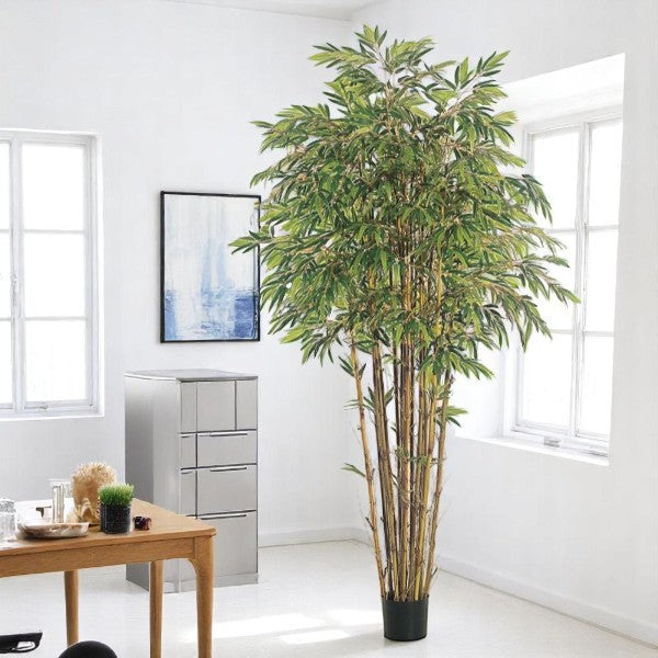 Bambou Artificiel en Pot – 7 pieds