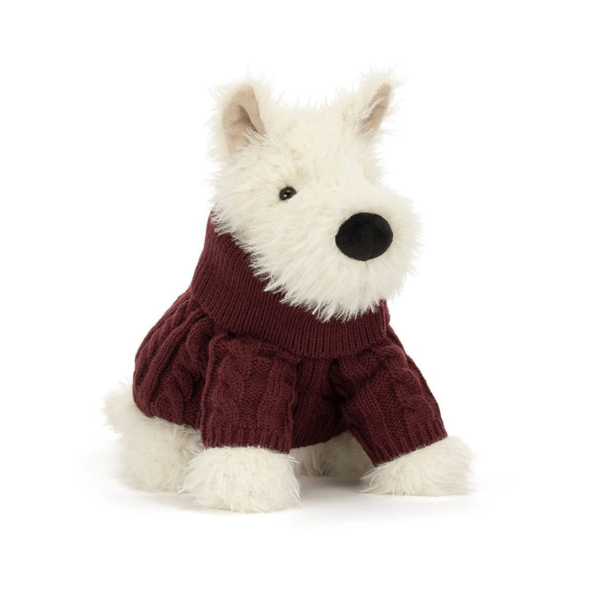 Jellycat| Chien Scottie Munro et son pull d&